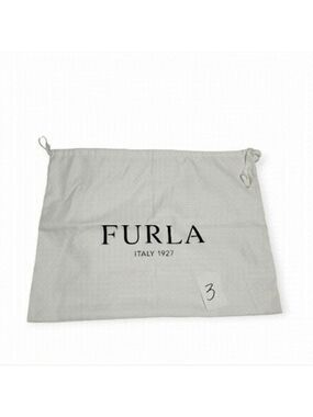 Furla White Satin Drawstring Dust Bag